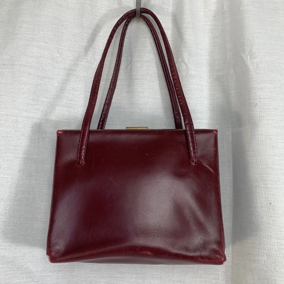 Vintage Maroon Burgundy Small Purse - Picture 2 of 5